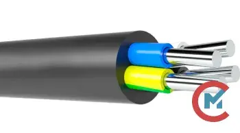 Силовой кабель с пластмассовой изоляцией